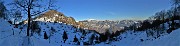 37 Vista panoramica  sulla radura prativa poco oltre il  Rifugio Monte Zucco